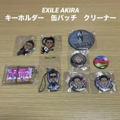EXILE AKIRA グッズ9個　首振りキーホルダー　缶バッチ　クリーナー他