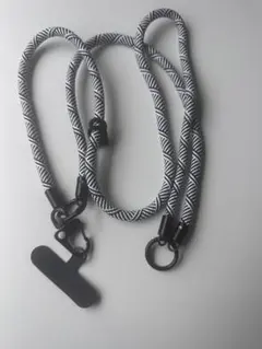 スマホショルダーストラップ モノトーン 着脱可 首掛け 24時間発送