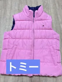 TOMMY HILFIGER ピンク ベスト　中綿