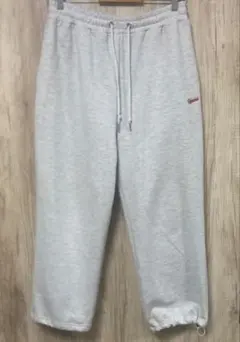 ワイドスウェットパンツ グレー サイズL
