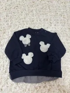 petit main 【Disneyミッキー】アップリケトレーナー 90