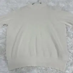 【美品】UNTITLED アンゴラ混スタンドネックセーター　オフホワイト　2