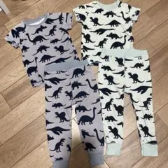 next 恐竜柄 ベビーパジャマ 上下2点セット92cm