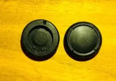 スイッチ　ジョイコン　スティックカバー黒2個セット　交換タイプ　新品(423)