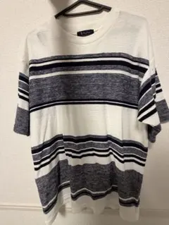 RagOut ボーダー クルーネック Tシャツ