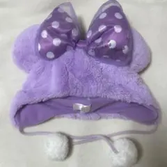 ディズニー ミニー 紫色 ファンキャップ パープル