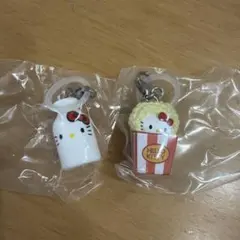 サンリオ ハローキティ キティ めじるしアクセサリー ポップコーン　ミルク