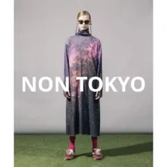 NON TOKYO リブハイネックワンピース❤︎パープル❤︎