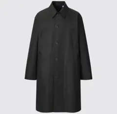 【完売品】UNIQLO U ブラック ステンカラーコート　M
