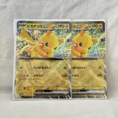 JR東日本 ポケモンメガスタンプラリー2025 ピカチュウEXカード 2枚セット