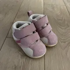 ピンク ベビーシューズ スエード 12cm