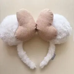 ほぼ未使用ディズニー ハート型リボン カチューシャ40周年記念