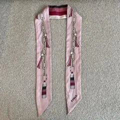 FURLA バンドゥ　スカーフ　ピンク