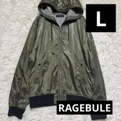 RAGEBULE レイジブルー MA1 カーキ【L】メンズジャンパー