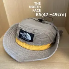 THE NORTH FACE バケットハット ベージュ/イエロー　キッズサイズ