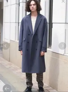 Casper John（キャスパージョン）ダブルブレステッドチェスターコート