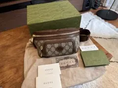 GUCCI グッチ インターロッキングG付き ベルトバッグ