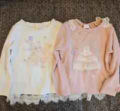 メゾピアノ　カットソー　2枚セット　110