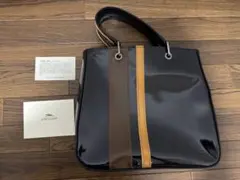 Longchamp ロンシャン　エナメル トートバッグ ブラック ブラウン