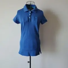 Abercrombie & Fitch 青 ポロシャツ Lサイズ　❇️美品❇️