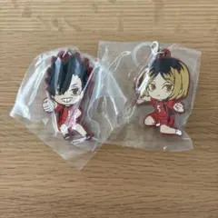 でふぉラバ！ハイキュー！！めじるしガチャマスコット　　黒尾鉄朗　孤爪研磨　セット