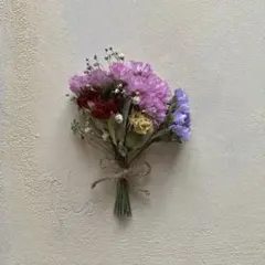 ドライフラワー　ミニミニブーケ　小さな小さな花束　カラフル　約11cm