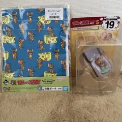 トムとジェリー　プレゼントになったジェリーフィギュア➕巾着ポーチ