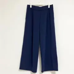 ユニクロ　ウォームフリースストレートパンツ　XL ブルー