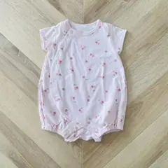 apres les coursアプレレクール 半袖ロンパース 60cm チェリー