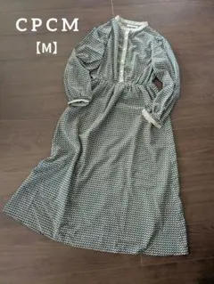 美品【CPCM】長袖 ワンピース 総柄 ロング丈のサムネイル