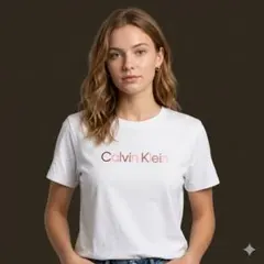 新品★Calvin Klein カルバンクライン グラフィックTシャツ XL ④