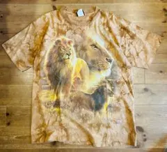 Tシャツ 古着 90s LIQUID BLUE リキッドブルー 動物 ライオン