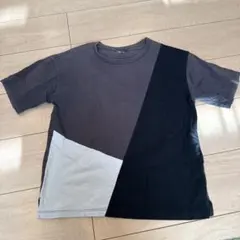 グレー/ブラック 160サイズ Tシャツ