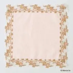 「新品未開封品」近沢レース バイカラーハンカチ ミッフィー ベージュ×ピンク