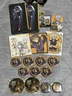 ツイステ スリムポーチ 付箋 缶バッジ 色紙 プチきゃん サバナクロー寮