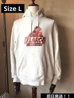 【美品】XLARGE アイボリー パーカー Lサイズ