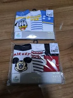 ミッキー&ドナルド　ソックス3足セット9～15cm　新品未使用