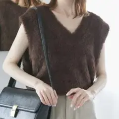 ROPÉ PICNIC ♡ ショートフェザーニットベスト