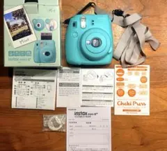instax mini 8+ ミントグリーン 箱・説明書・接写レンズ付き