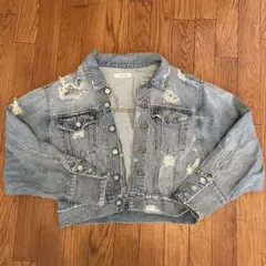 MOUSSY ダメージ加工デニムジャケット