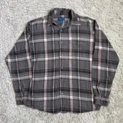 80~90s TOWNCRAFT ヘビーネルシャツ 長袖シャツ