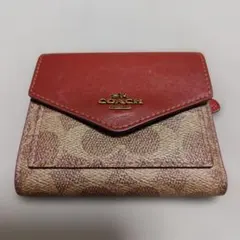 【中古品・内側部分剥げあり】COACH 折り財布