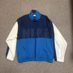 NIKE ナイロンジャケット XL ネイビー/ブルー90s