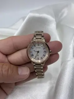 美品　CITIZEN エコドライブ　クロスシー　ローマン　電波ソーラー