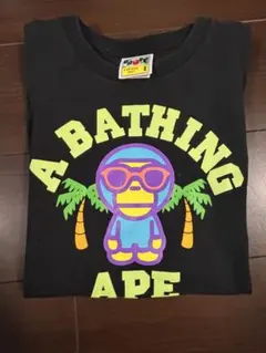 A BATHING APE ブラック Tシャツ