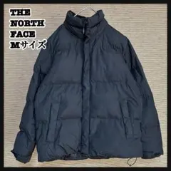 【ノースフェイス】ダウンジャケット 黒ブラック刺繍　ワンポイント韓国限定C5