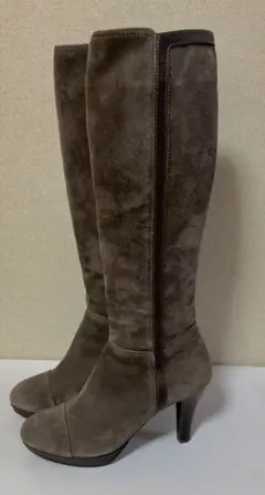 【最終価格】Unity スエードロングブーツ　《グレージュ》