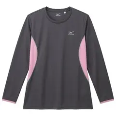mizuno ミズノ トレーニングウェア長袖Tシャツ XL グレー 使用回数低のサムネイル