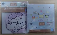 ポケピース　一番くじ　ハギレ風メモパッド　おさいほう道具ステッカーセット