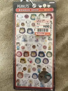 即購入OK！正規品PEANUTS ボンボンドロップシールミニ　スヌーピー